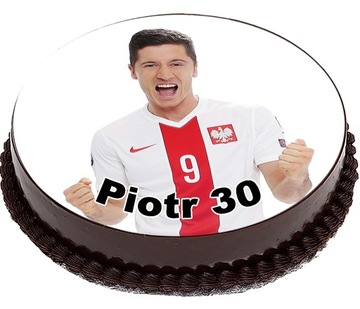 OPŁATEK NA TORT PIŁKARZE Piłka Nożna Football 20cm