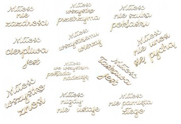 ŚLUB ZESTAW WERSY Hymnu o Miłości NA ŚLUB WD66