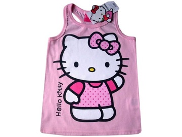 Hello Kitty bluzka bokserka 128cm BAWEŁNA LATO