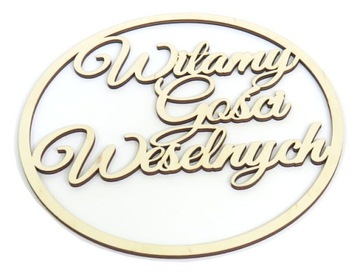 KOŁO do ŁAPACZA SNÓW Witamy Gości Weselnych DV74