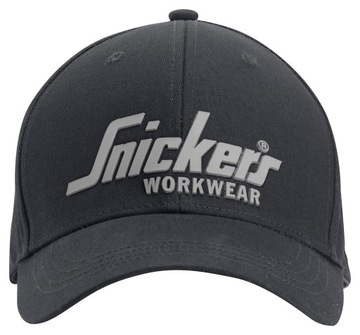 Snickers czarna czapka z daszkiem Workwear