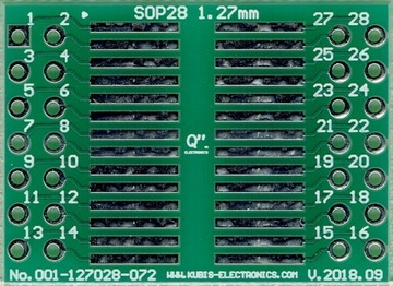 SO28,SOP28,SOIC28,SOJ28 1.27mm na 2xIDC2x7