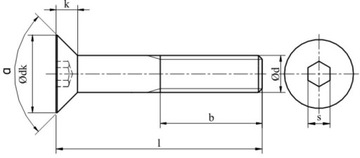 Конический винт A2 из нержавеющей стали M6x12 Шестигранный ключ 10 шт.