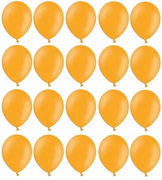 Balony Pomarańczowe 25cm Pastelowe 20szt na ślub