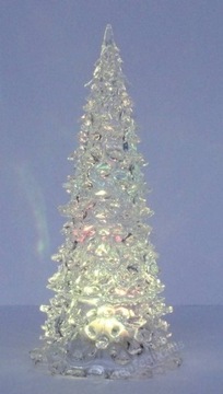 ŚWIECĄCA CHOINKA LED 22cm - OZDOBA ŚWIĄTECZNA (R3)