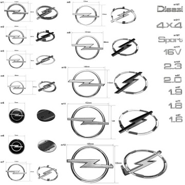 Emblemat Znaczek opel Omega C Zafia B nr12