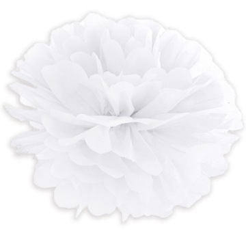 Бумажный помпон для причастия, папиросная бумага, украшение, белый, 25 см, свадьба, свадьба