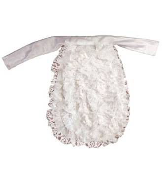 КРУЖЕВНОЕ ЖАБО ДЛЯ КОСТЮМА В СТИЛЕ БАРОККО БЕЛОЕ БАРОККО