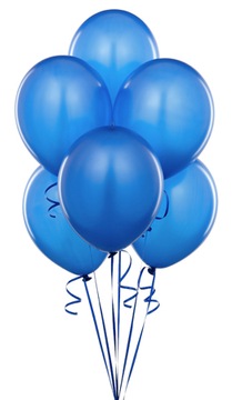 Balony Pastelowe NIEBIESKIE Sylwester Urodziny Wesele Ślub 11 cali 100szt.