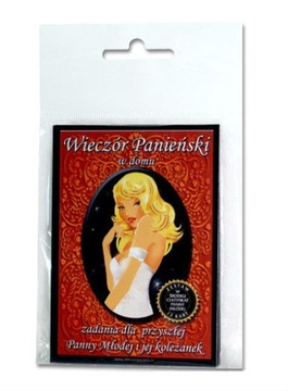 Karty Zadań na Wieczór Panieński w Domu, 1 op.