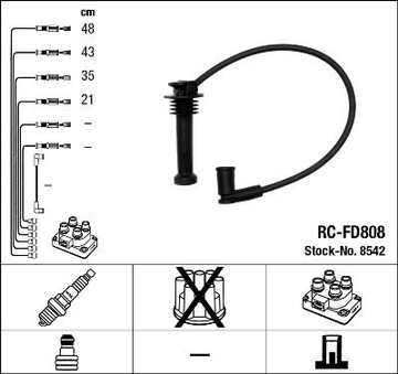 NGK PŘÍVODY ZAPALOVACÍ DO FOCUS MK1 1.8 2.0 16V