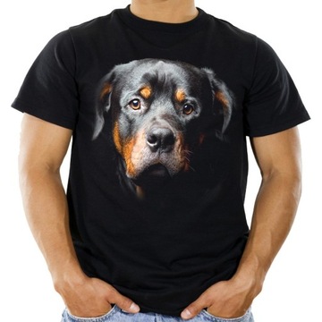 Koszulka z psem Rottweiler pies t-shirt -L- HQ