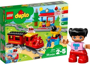 LEGO DUPLO 10874 Поезд Свет + звук + ПОДАРОЧНАЯ СУМКА LEGO