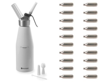 СИФОН ДЛЯ ВЗБИТЫХ СЛИВКОВ HENDI 1Л + 20 КАРТРИДЖЕЙ