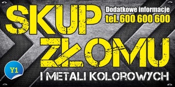 Solidny Baner Reklamowy - Złom Skup Złomu REKLAMA