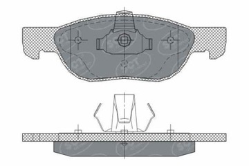 Тормозные колодки SP296 FIAT PUNTO II