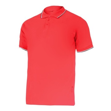 Koszulka polo 190g/m2, czerwona, "m", ce, lahti