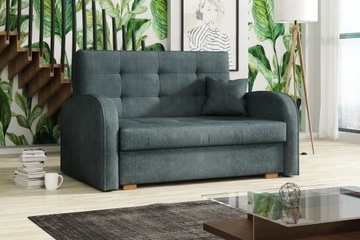 VIVA GOLD II sofa dwuosobowa spanie pojemnik łóżko