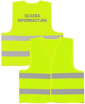 OSTRZEGAWCZA KAMIZELKA SŁUŻBA INFORMACYJNA - 5XL