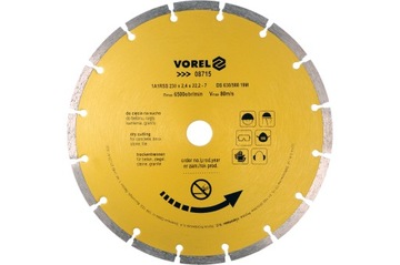 TARCZA DIAMENTOWA 230MM SEGMENTOWA DO BETONU VOREL