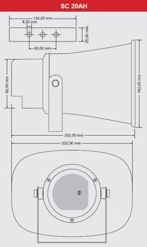 DEXON SC 20AH - Рупорный громкоговоритель 100В