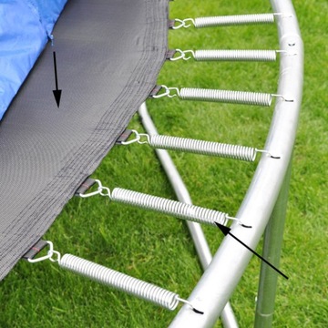MATA DO TRAMPOLINY 12 FT 366 CM BATUT 72 sprężyn.