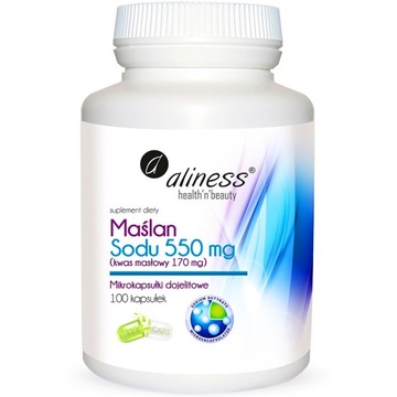 Aliness Maślan SODU Kwas Masłowy 170 mg 100 kaps