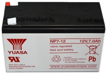 YUASA BATTERY 12V 7Ah NP7-12 UPS ЯПОНСКИЕ КАЧЕСТВЕННЫЕ системы сигнализации