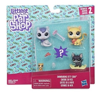 E1014 Команда Littlest Pet Shop Cat по сноуборду