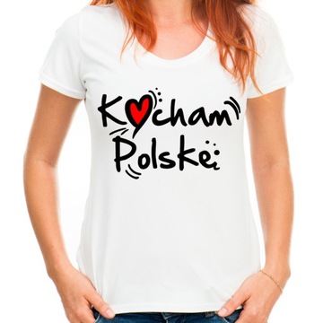 Koszulka Polska I love Poland Kocham Polskę HQ XXL