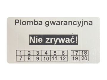 НАКЛЕЙКИ НАКЛЕЙКИ 40x20 VOID зеркало 250 шт.