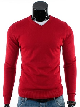 SWETER Męski w SEREK TC05 Czerwony__XXL_PRODUKT_PL