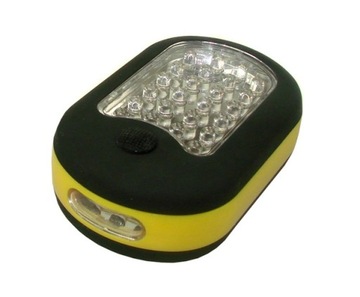 Lampa warsztatowa 24+3 z magnesem żółta 005744