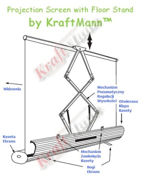 Ekran Projekcyjny Składany Pull-Up Air 16:9 200 MG