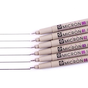 Pigma Micron Sakura Cienkopis 02 Czarny 0.30 mm