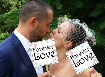 Вывески для свадебной фотокабины Forever Love