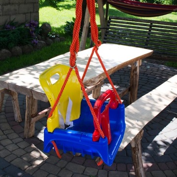 Садовые качели Модульный дом для детей 3в1 Прочные на веревках Сейф