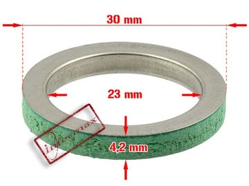 ПРОКЛАДКА ВЫХЛОПНОГО КОЛЕНА, ГЛУШИТЕЛЬ, СКУТЕР 4T GY6
