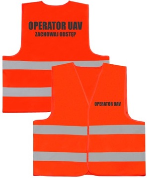 KAMIZELKA UAVO ODBLASKOWY NAPIS OPERATOR UAV - 5XL