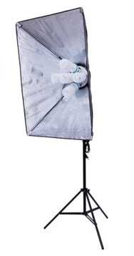 комплект 1625W CONTINUOUS 5x светильник SOFTBOX штатив 60x90