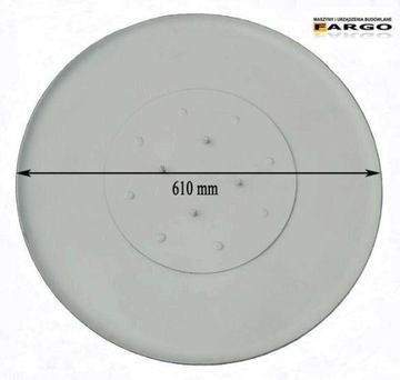 Talerz zacierający na 4 śruby do zacieraczki 60cm