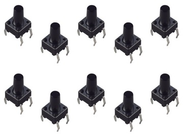 Przełącznik Tact Switch 6x6x10mm - [10szt]