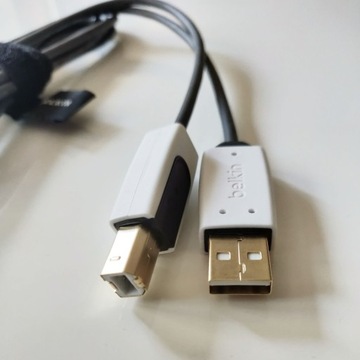 Кабель Belkin USB-A USB-B F3U133b06 1,8 м ТКАНЬ НОВЫЙ