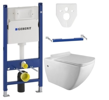 GEBERIT BASIC STELAŻ WC + MEXEN VEGA RIMLESS DESKA