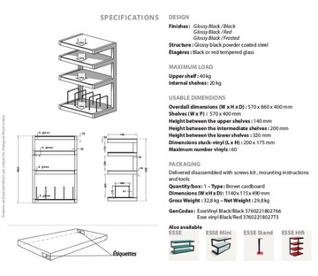 Norstone Hi Fi ESSE Виниловый стол черно-красный