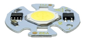 MODUŁ LED COB 5W 490lm BIAŁY CIEPŁY lub ZIMNY 32mm bezpośrednio pod 230V