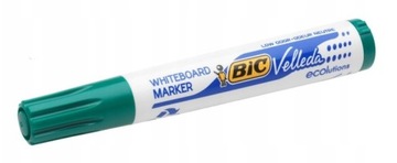 НАБОР МАРКЕРОВ BIC VELLEDA ДЛЯ СУХОГО СТИРАНИЯ, ЗЕЛЕНЫЙ АЛКОГОЛЬ, 12 шт.