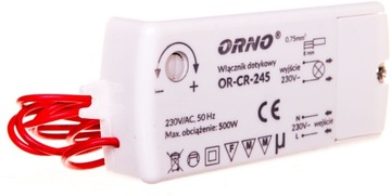 WŁĄCZNIK-WYŁĄCZNIK DOTYKOWY ORNO OR-CR-245 INDUKCJA DO LED