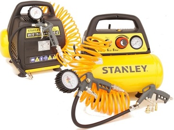 STANLEY COMPRESSOR COMPRESSOR 6L 8 BAR + НАБОР из 6 предметов.