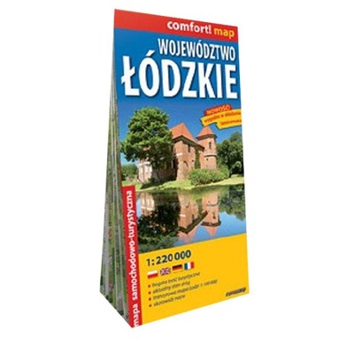 Województwo Łódzkie laminowana mapa samochodowo-turystyczna
